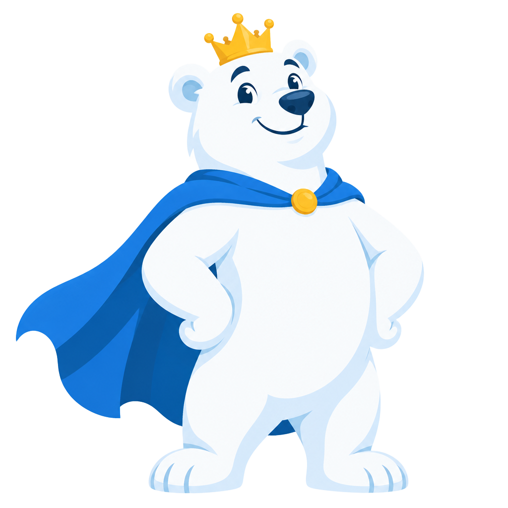 Bear Care ULTRA polar bear mascot